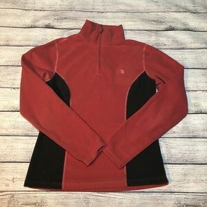North Face Two Tone Half Zip Fleece Jacket Size S